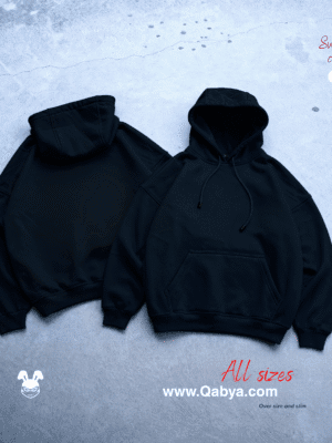 Black Plain Hoodie